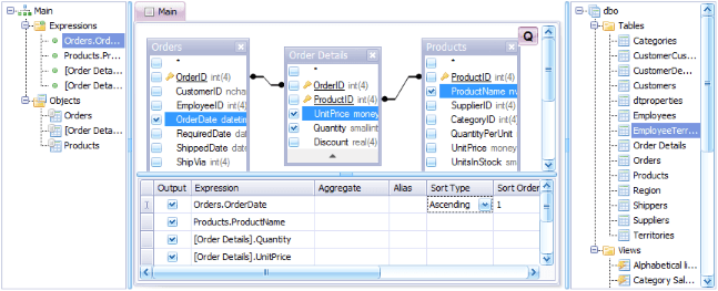 Active Query Builder DevExpress controls UI